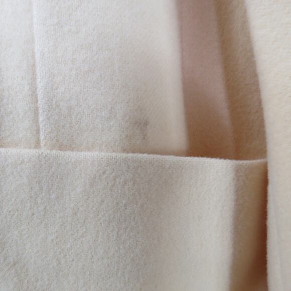 1980s Vintage Talbots Cream Blazer Jacket Twee Glam Retro Vintage Coat Medium - Picture 8 of 11